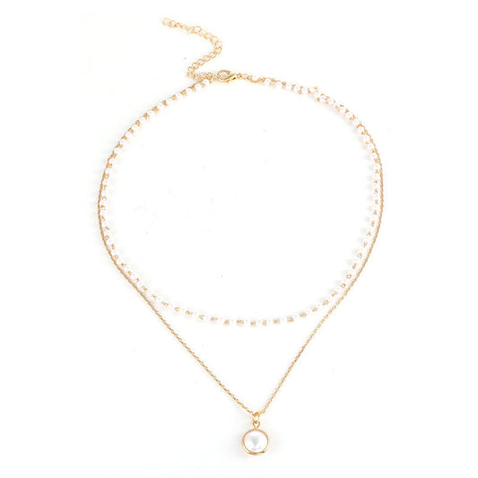 D'ancre Sauveur Golden Pearl Necklace