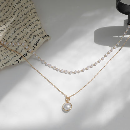 D'ancre Sauveur Golden Pearl Necklace