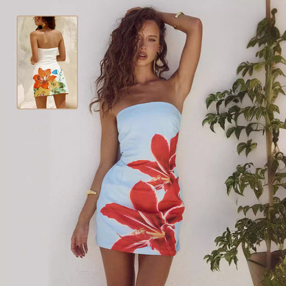 VIRAL FLOWER BREEZE MINI DRESS