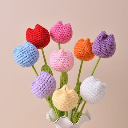 Handmade Crochet Tulip Flowers