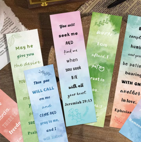 Beautiful Bible Verse Page Markers (30pcs)