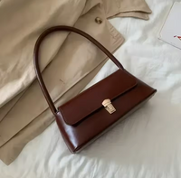 POLISHED LEATHER MINIMALIST SHOULDER BAG