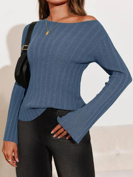 ESSENTIAL FOLD KNIT SWEATER