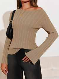 ESSENTIAL FOLD KNIT SWEATER
