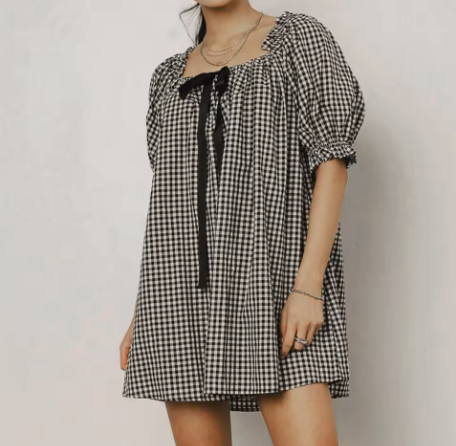 HONEYWOOD CHECK MINI DRESS