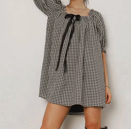 HONEYWOOD CHECK MINI DRESS
