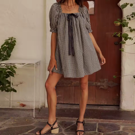 HONEYWOOD CHECK MINI DRESS