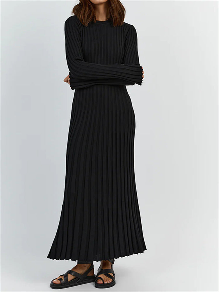 Knitted Stripe Maxi Dress