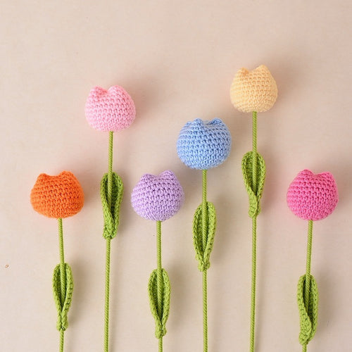 Handmade Crochet Tulip Flowers