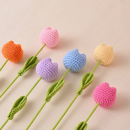 Handmade Crochet Tulip Flowers